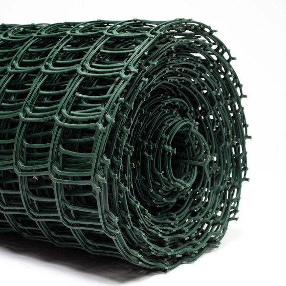 50*50mm műanyag kerti rács zöld 100cm*25m
