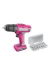Akkus fúró-csavarozó beépített 1500mAh akkuval 12V EXTOL Lady