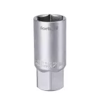 FORTUM gyertyakulcs dugófej gumírozott 1/2" 21mm