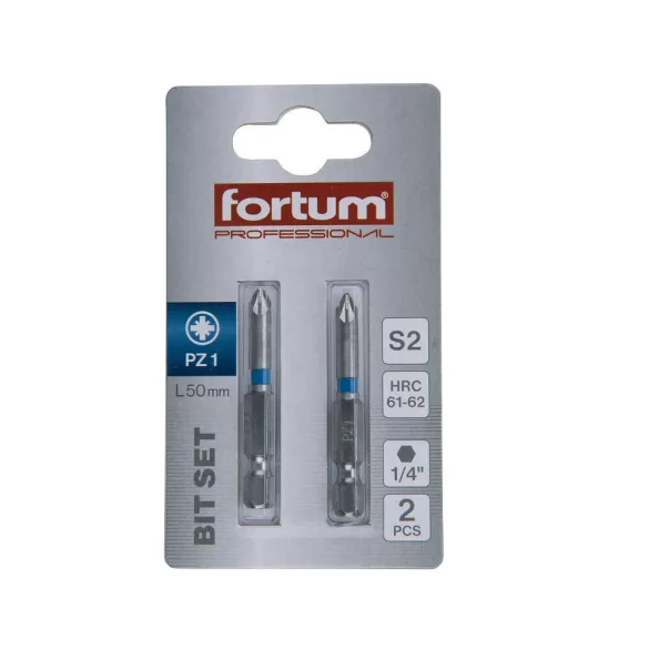 FORTUM behajtóhegy PZ1*50mm (2 darab)