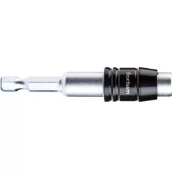   FORTUM bittartó szár mágneses 1/4" 60mm, Quick-Lock gyorskioldó