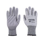 Vágásbiztos kesztyű PU mártott szürke 9/L