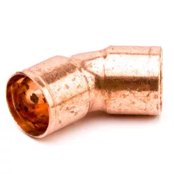 28 könyök 45° BB (forrasztható réz), 28 mm-es 45°-os BB szűkítő könyök forrasztható rézből – VasMuszakiBolt.hu