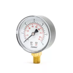 Manométer alsó csatlakozással 100mm (16bar) SIT