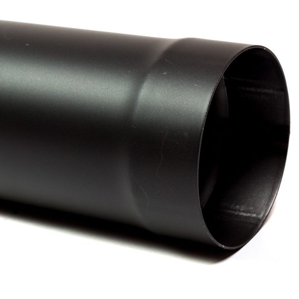 120 kandallócső fekete vastagfalú (50cm)