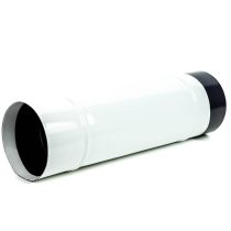 105 füstcső fehér zománcozott (40cm)