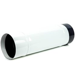 105 füstcső fehér zománcozott (40cm)