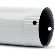 120 füstcső fehér zománcozott (25cm)