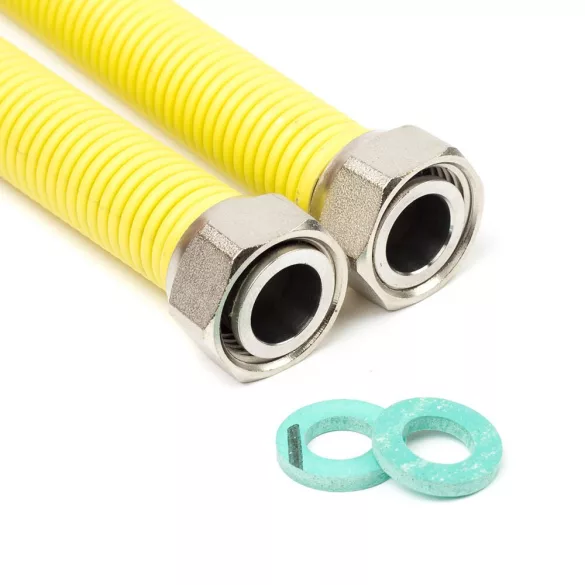 1/2"-1/2" 50cm-100cm nyújtható flexibilis gáz bekötőcső BB – VasMuszakiBolt.hu