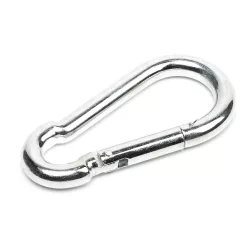 5*50mm karabíner rugós, Az 5×50 mm rugós karabíner 5 mm-es huzalvastagságú – VasMuszakiBolt.hu