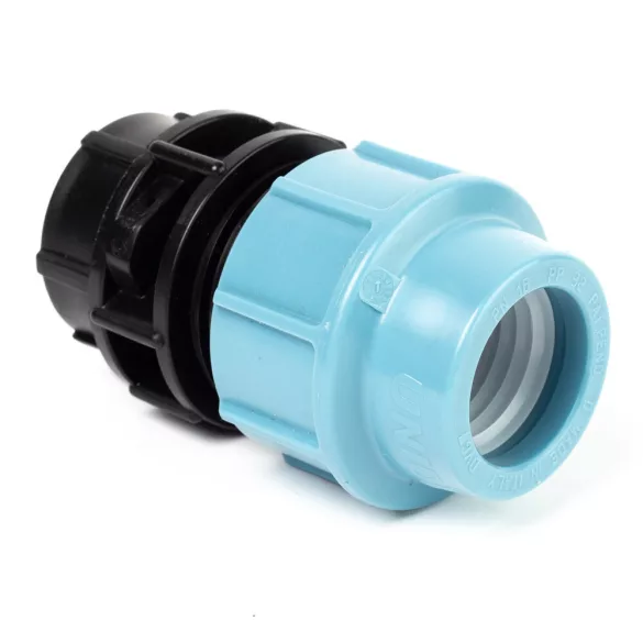 25-3/4" csatlakozó idom BM KPE UNIDELTA, 25-3/4" KPE csatlakozó idom BM UNIDELTA – EU-szabványos – VasMuszakiBolt.hu