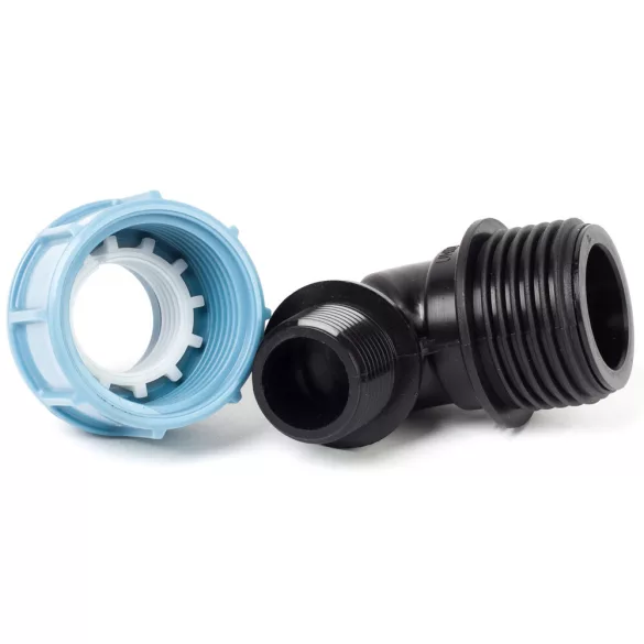 25-3/4" könyök KM KPE UNIDELTA, 25-3/4" KPE könyök KM UNIDELTA – 90°-os – VasMuszakiBolt.hu