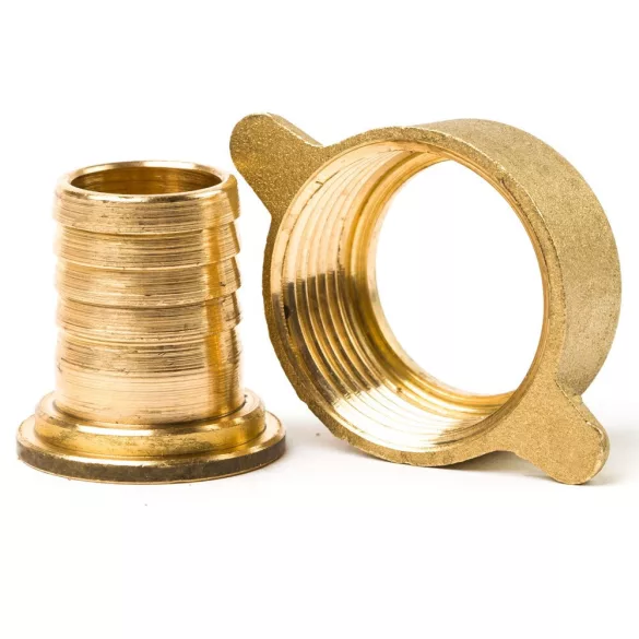 1"-3/4" tömlővég hollandival réz