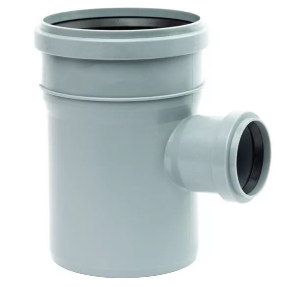 110-50 T idom szűkített PVC, PP T-idom szűkített 110/50 mm: szürke – VasMuszakiBolt.hu