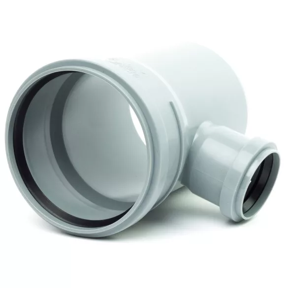110-50 T idom szűkített PVC, PP T-idom szűkített 110/50 mm: szürke – VasMuszakiBolt.hu
