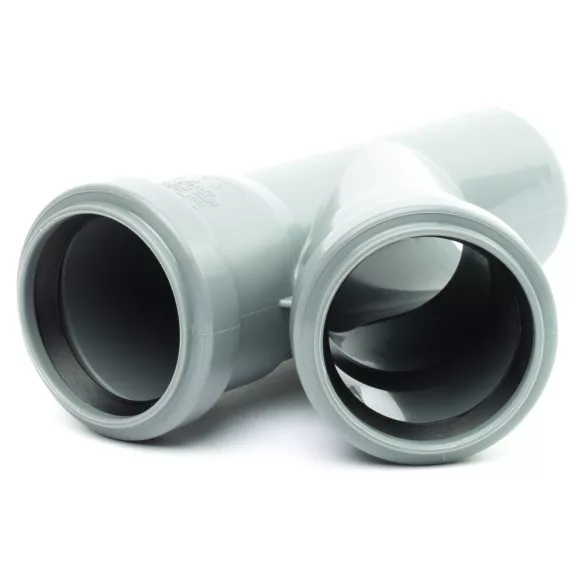 50 Y idom PVC, PP Y-idom 50 mm: szürke – VasMuszakiBolt.hu