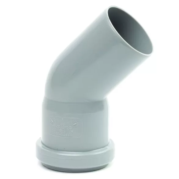110 könyök 45° PVC