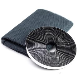 130*130cm öntapadós szúnyogháló tépőzárral fekete