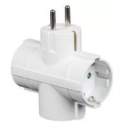 Védőérintkezős T-elosztó