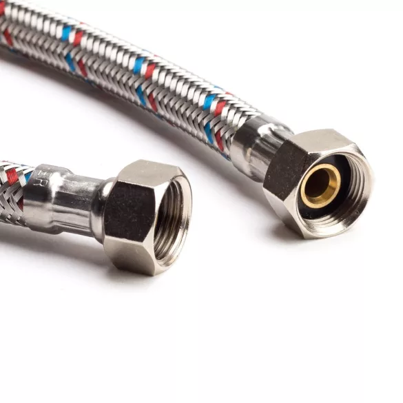 1/2"-1/2" 150cm flexibilis bekötőcső BB