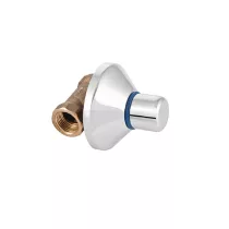 3/4" csempeszelep, nikkelezett