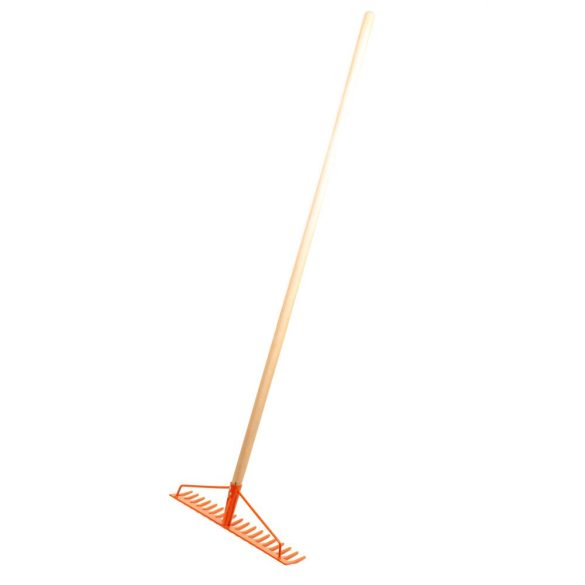 18 fogú erősített gereblye nyéllel