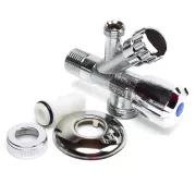 1/2"-3/8"-3/4" kombinált sarokszelep MOFÉM