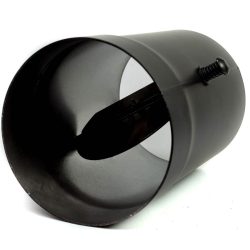   130 kandallócső 25cm huzatszabályzó pillangószelep (2mm)