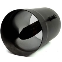   180 kandallócső 25cm huzatszabályzó pillangószelep (2mm)