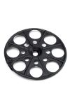 Szigetelésrögzítő tányér fa-fémszerkezetekhez lapos fekete 60mm
