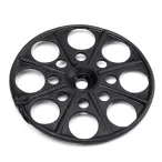   Szigetelésrögzítő tányér fa-fémszerkezetekhez lapos fekete 60mm