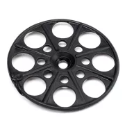   Szigetelésrögzítő tányér fa-fémszerkezetekhez lapos fekete 60mm