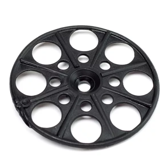 Szigetelésrögzítő tányér fa-fémszerkezetekhez lapos fekete 60mm