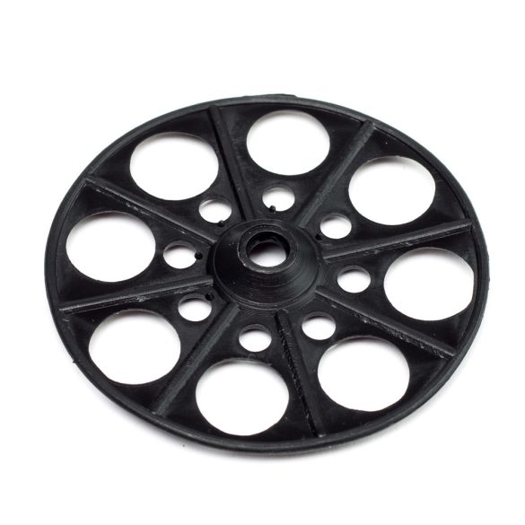 Szigetelésrögzítő tányér fa-fémszerkezetekhez lapos fekete 60mm