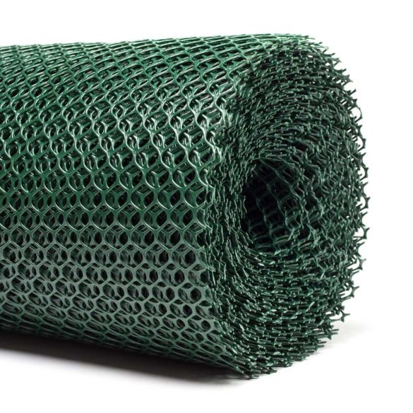 100cm baromfirács műanyag zöld 20*20mm