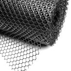 100cm baromfirács műanyag fekete 20*20mm