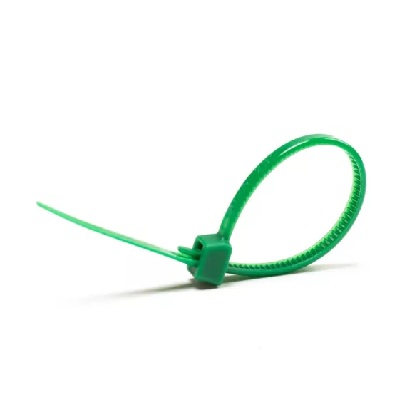 100*3,6mm kábelkötegelő zöld