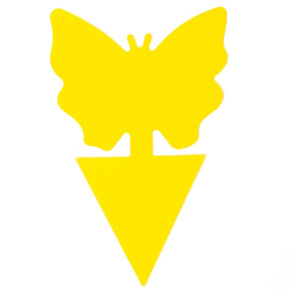 Sárga lap pillangó alakú 12db