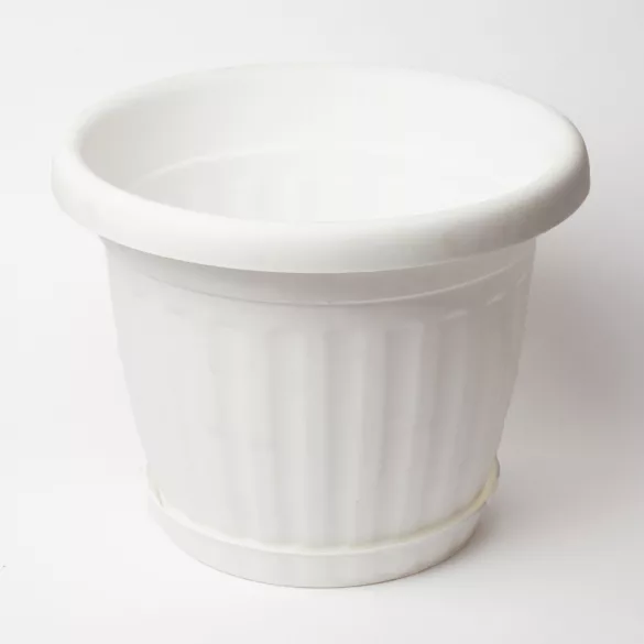 Akasztós cserép 20cm fehér