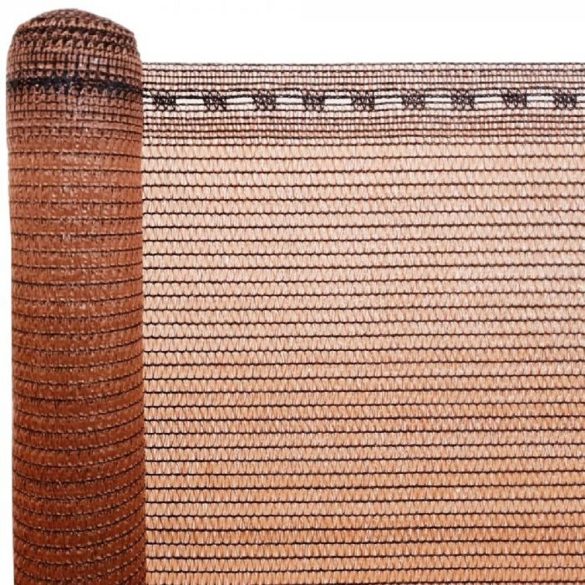 120cm árnyékoló háló raschel MENTNET BRO barna
