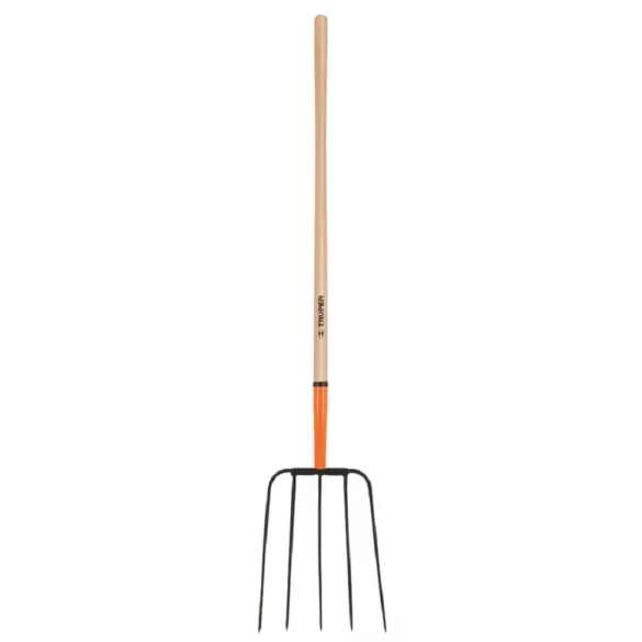 TRUPER vasvilla szénához 5 ágú fa nyéllel 34*160 cm (BPJ-5B)