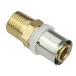   20-1" Csatlakozó idom KM ötrétegű préselhető MELSCHER