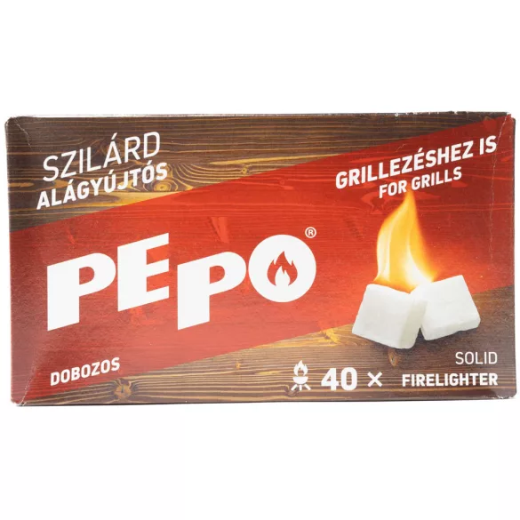PE-PO alágyújtós dobozos