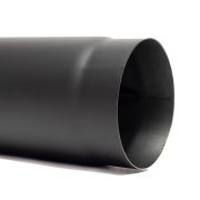 130 kandallócső fekete 25cm vastagfalú (1,5mm)