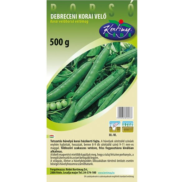 Rédei vetőmag - Debreceni korai velőborsó 500g