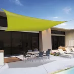 3,6x3,6m PES napvitorla zöld