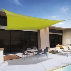 3,6x3,6m PES napvitorla zöld