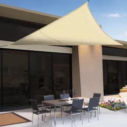 5x5x5m PES napvitorla bézs