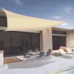 3,6x3,6m PES napvitorla bézs