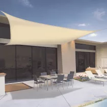 3,6x3,6m PES napvitorla bézs